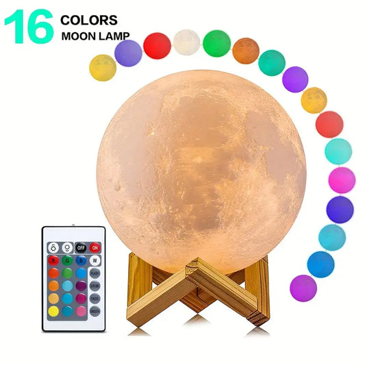 Custom 3D Moon Lamp with Personalized Photo